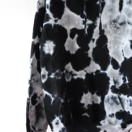 gm. Emb. Sweat Hoody - Tie Dye  / Multi Black