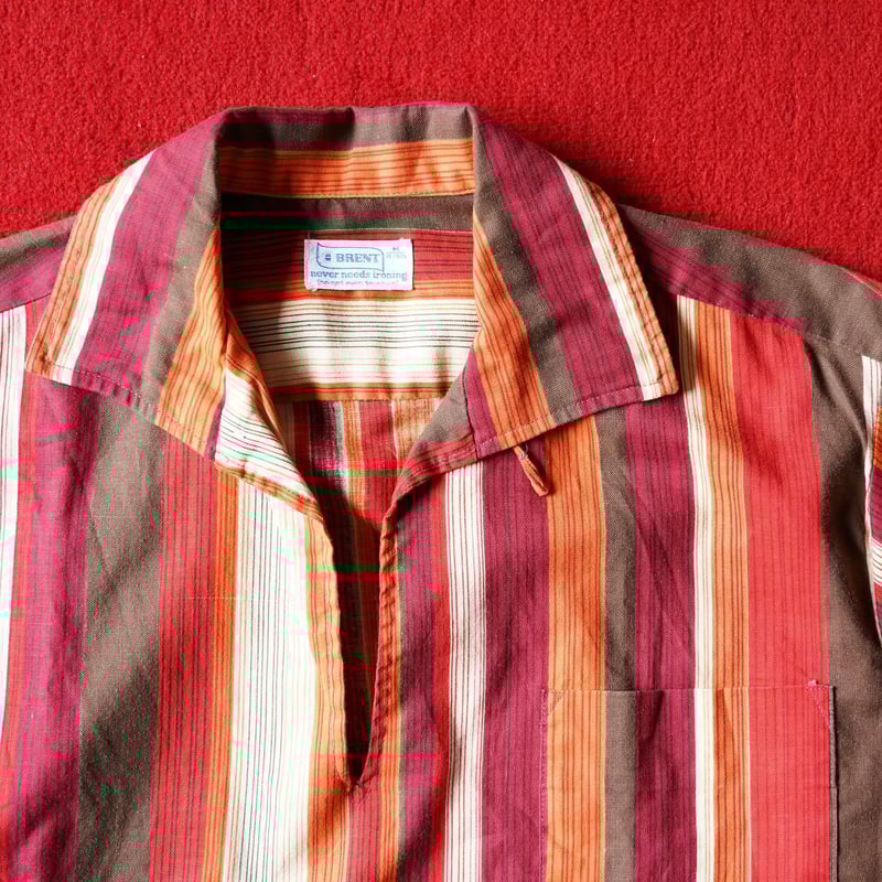 60-70s Brent Italian Collar Pullover Shirt | gl