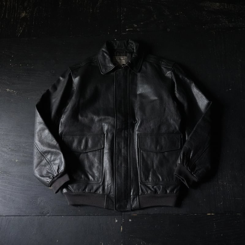 L.L. Bean Type A-2 Leather Jacket (90s L/tall m