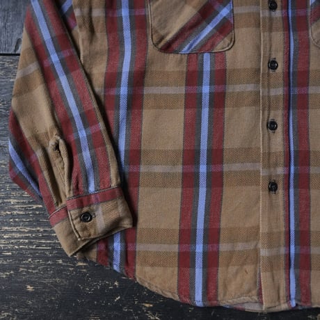 Five Brother Heavy Flannel Shirt (70-80s M made in USA)