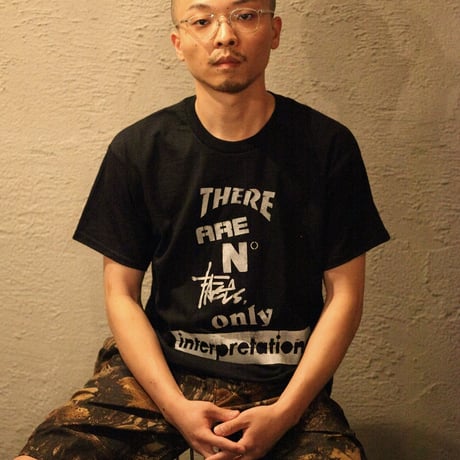 Yoshinori Kato × globule mag. Dual Hand Printed T-Shirt / No Facts