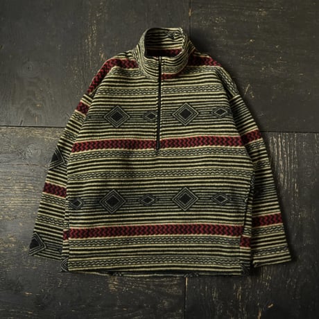 [special] Patagonia Half Zip Pullover "Bulls Eye" (90s L made in USA)