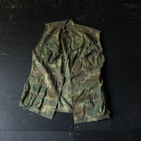 US Army Jungle Fatigue Cut Off Vest(60 s M/Long good design)