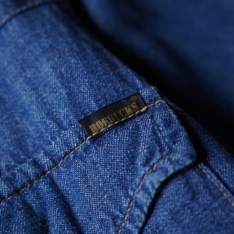 60s-70s  Sears ROEBUCKS Western Shirt - Blue Denim