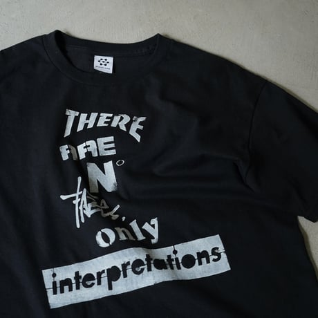 Yoshinori Kato × globule mag. Dual Hand Printed T-Shirt / No Facts