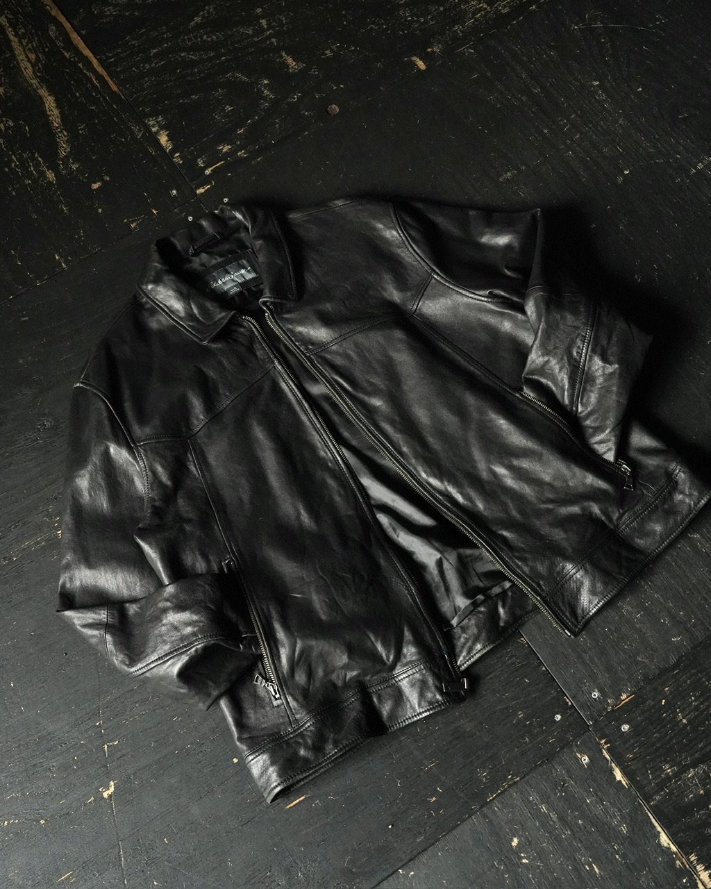Eddie Bauer Zipped Leather Jacket (00s XL) | gl