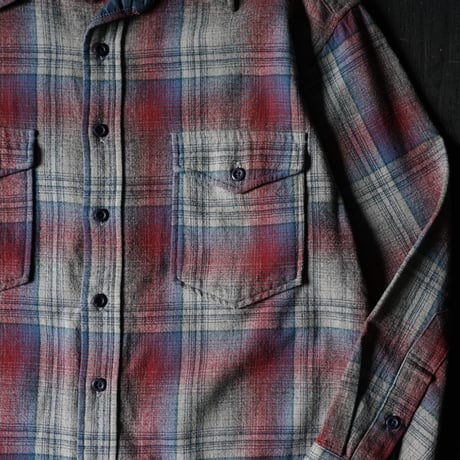 Pendleton Wool Shadow Plaid Shirt (L made in USA)