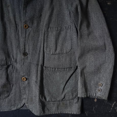 Euro Vintage Black Chambray Jacket (〜60s about S/M)