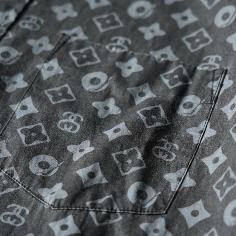 Stussy Monogram SS Shirt (90s L good design) |