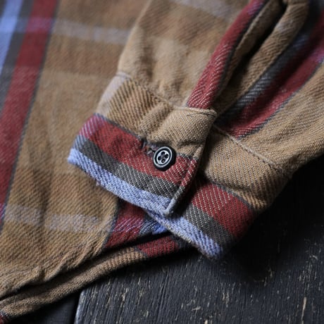 Five Brother Heavy Flannel Shirt (70-80s M made in USA)