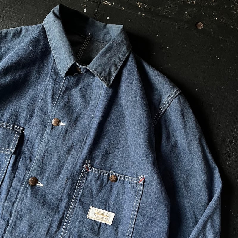 power house 50s 60sワークジャケット　デトロイドジャケット 50s POWR HOUSE Blanket Lined Denim Work Jacket | Wonder Wear
