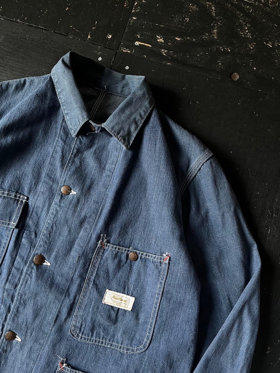 60's powr house カバーオール 60s POWR HOUSE ヴィンテージ デニムカバーオール パワーハウス