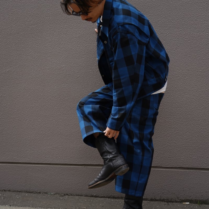 Willow Pants P-029 ブラックストライプ Willow Pants P-029 Cotton Wide Pant | globule mag.