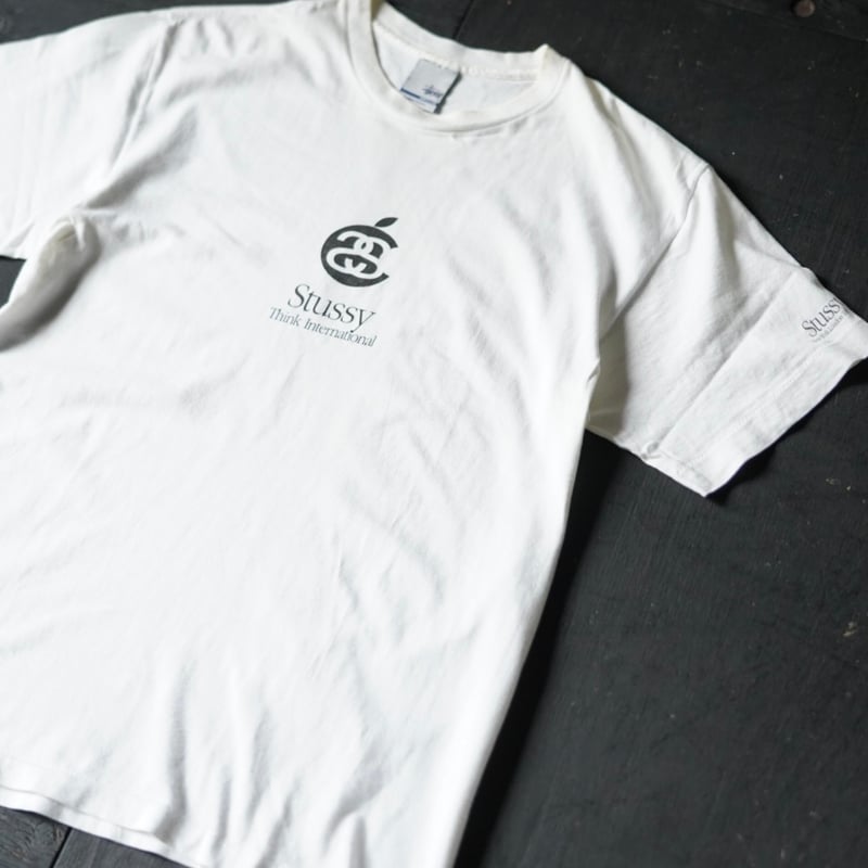 Stussy Apple T-shirt (00s M made in USA) | glob