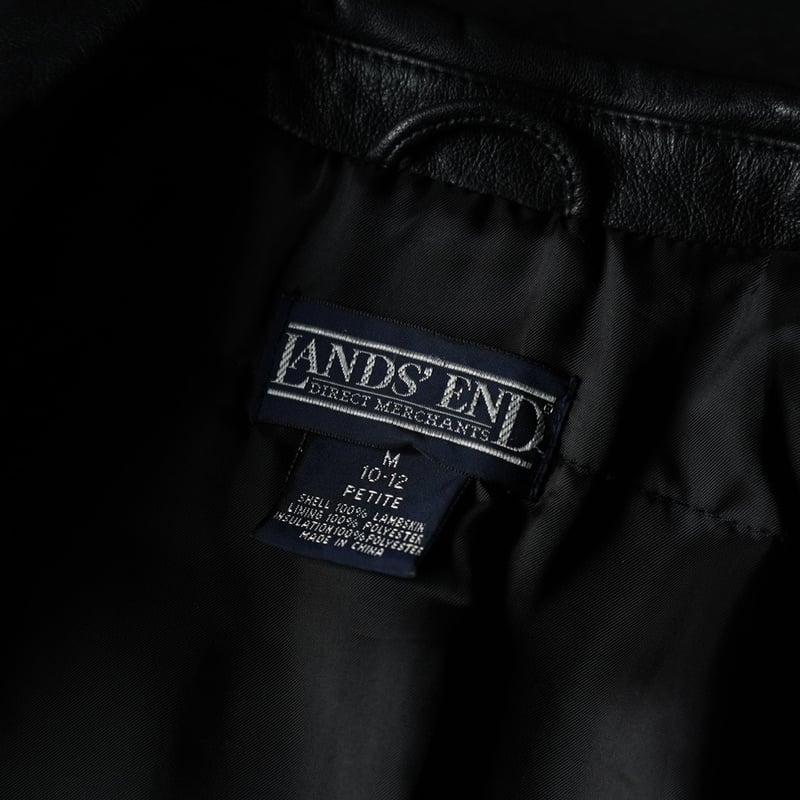 Lands' End Leather Jacket (90s M) | globule mag.