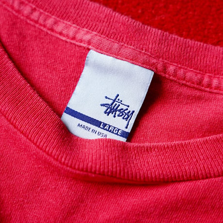 90s Old Stussy Printed LS T-Shirt made in USA