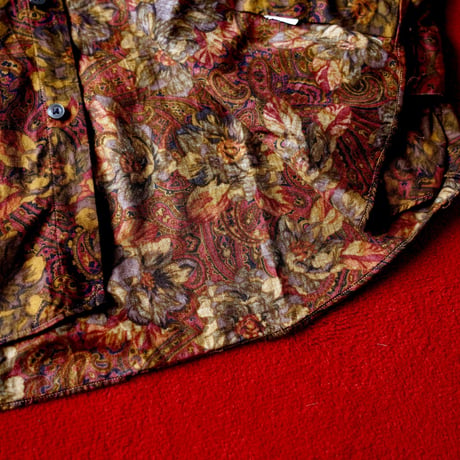 Paul Stuart Paisley Print Short Collar Shirt