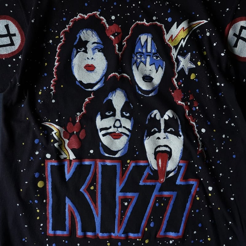 KISS 顔プリント Tシャツ XXXL USAヴィンテージ 夏SALE KISS 顔