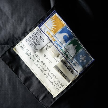 【special】Stussy Reversible Down Vest (90s  L Black)