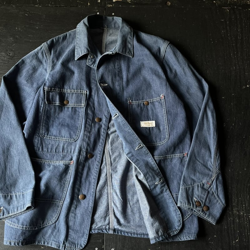 Powr House Denim Coverall Jacket (60s about L M