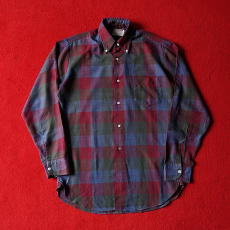 60-70s Mcgregor Plaid Button Down Shirt