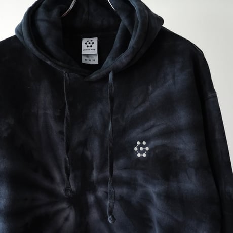 gm. Emb. Sweat Hoody - Tie Dye / Black