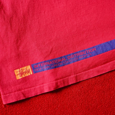 90s Old Stussy Printed LS T-Shirt made in USA