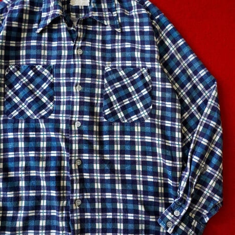 70s Sears Kings Road Printed Flannel Shirt