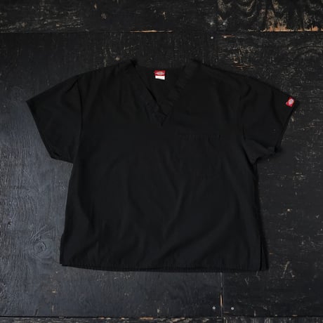 Dickies V-neck Scrub Shirt / Black (00s M)