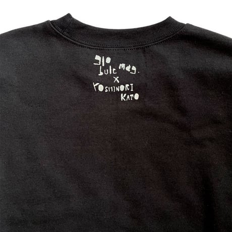 Yoshinori Kato × globule mag. Dual Hand Printed Crew Neck Shirt  - PEACE