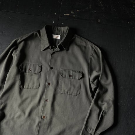 Sears Cotton Twill Work Shirt (60s about M Good Color)