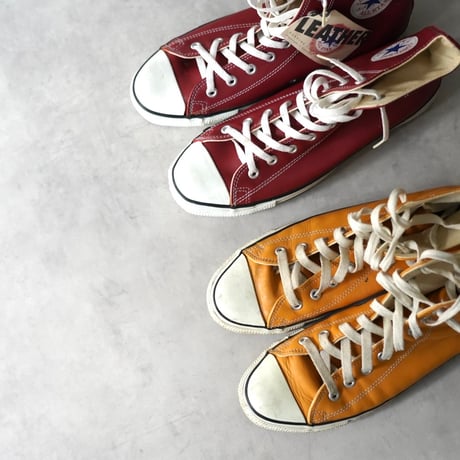 Converse All Star Hi Leather  (90s Red US9 1/2 Dead Stock)