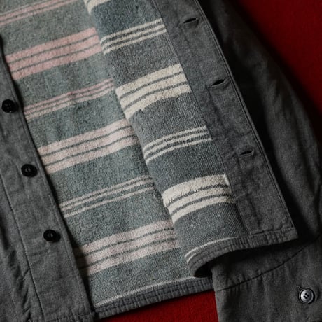 30-40s HERCULES Work Jacket - Black Chambray “巨人タグ”