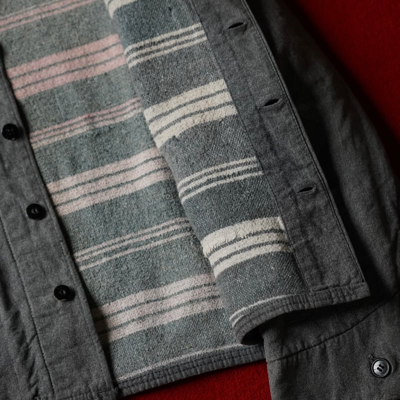 30-40s HERCULES Work Jacket - Black Chambray “巨