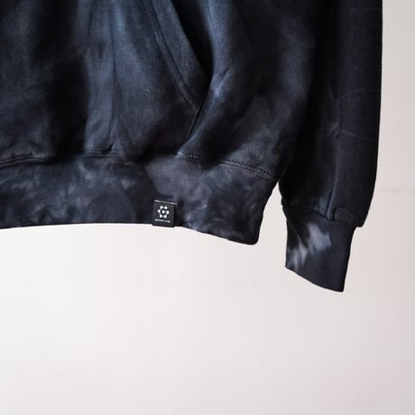 gm. Emb. Sweat Hoody - Tie Dye / Black