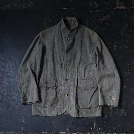 Euro Vintage Black Chambray Jacket (〜60s about S/M)