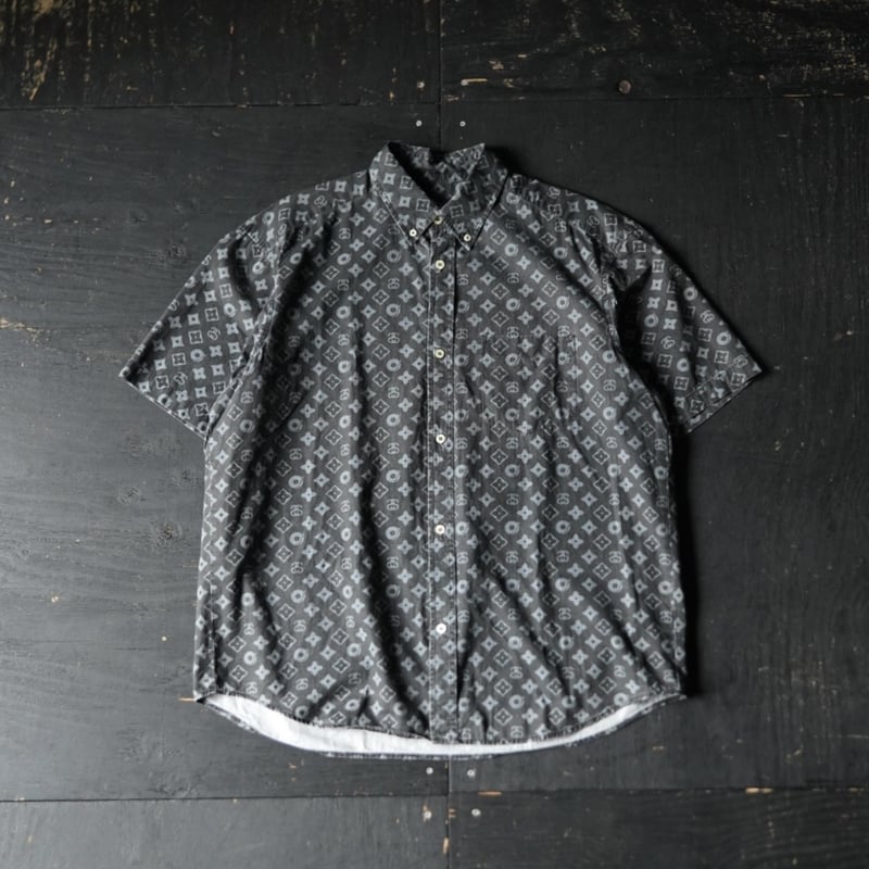 Stussy Monogram SS Shirt (90s L good design) |