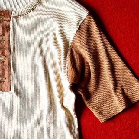 Towncraft Bicolor Henley Neck T-Shirt