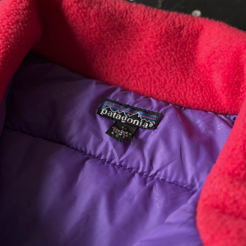 90s VINTAGE Patagonia BTU vest ベスト 赤 90's Patagonia BTUベスト “バートンチリ” - used&vintage box