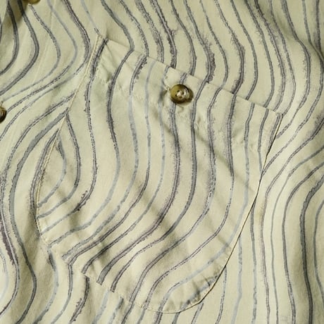 Wave Striped S/S Shirt (90s L)