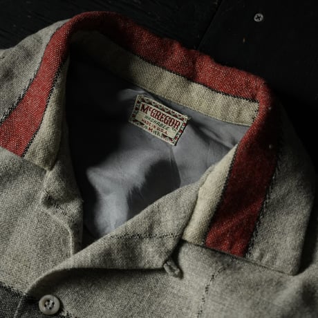 Mcgregor Wool Open collar Shirt (60s M Made in USA)