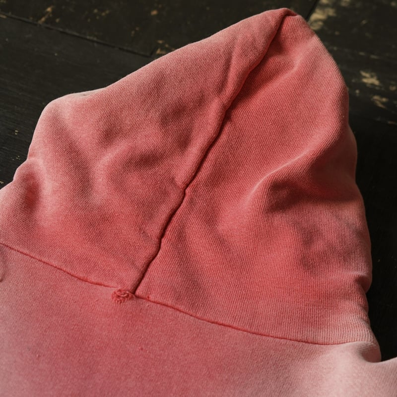 60~70s vintage sweat ピンク フェード Vintage Sweat Hoody (60-70s about M Fade&Boro)
