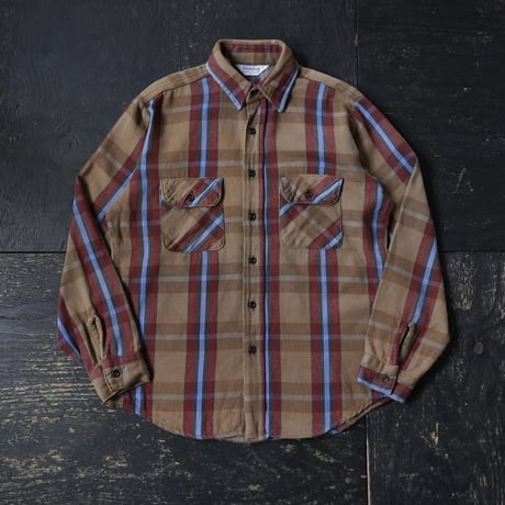 Five Brother Heavy Flannel Shirt (70-80s M made in USA)