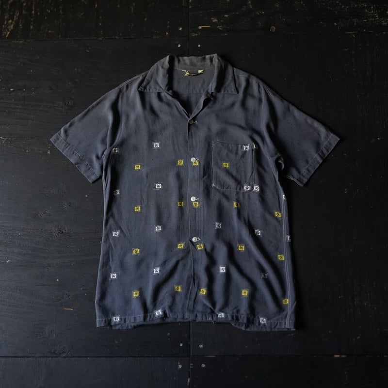 maison mill OPEN COLLAR SHIRT 黒ドット サンプル品 Maison Margiela C short-sleeve Shirt | Black | FARFETCH JO