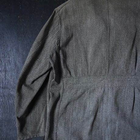 Euro Vintage Black Chambray Jacket (〜60s about S/M)