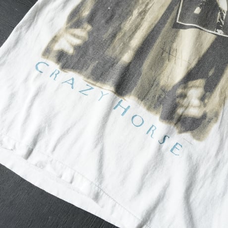 Neil Young / Crazy Horse Printed T-Shirt (80s about M Rare!!)