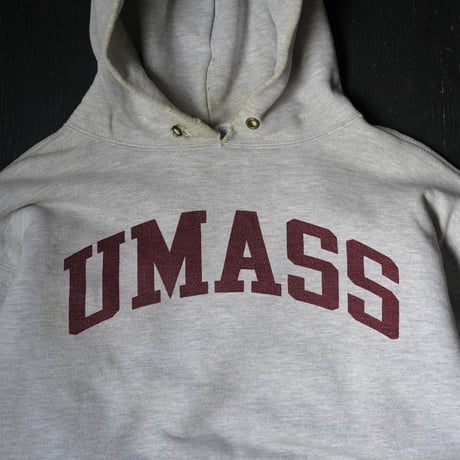 80s Champion Reverse Weave Double Face Hoody - UMASS