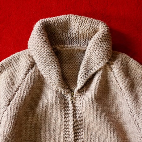 unknown Vintage Zipped Cowichan Sweater