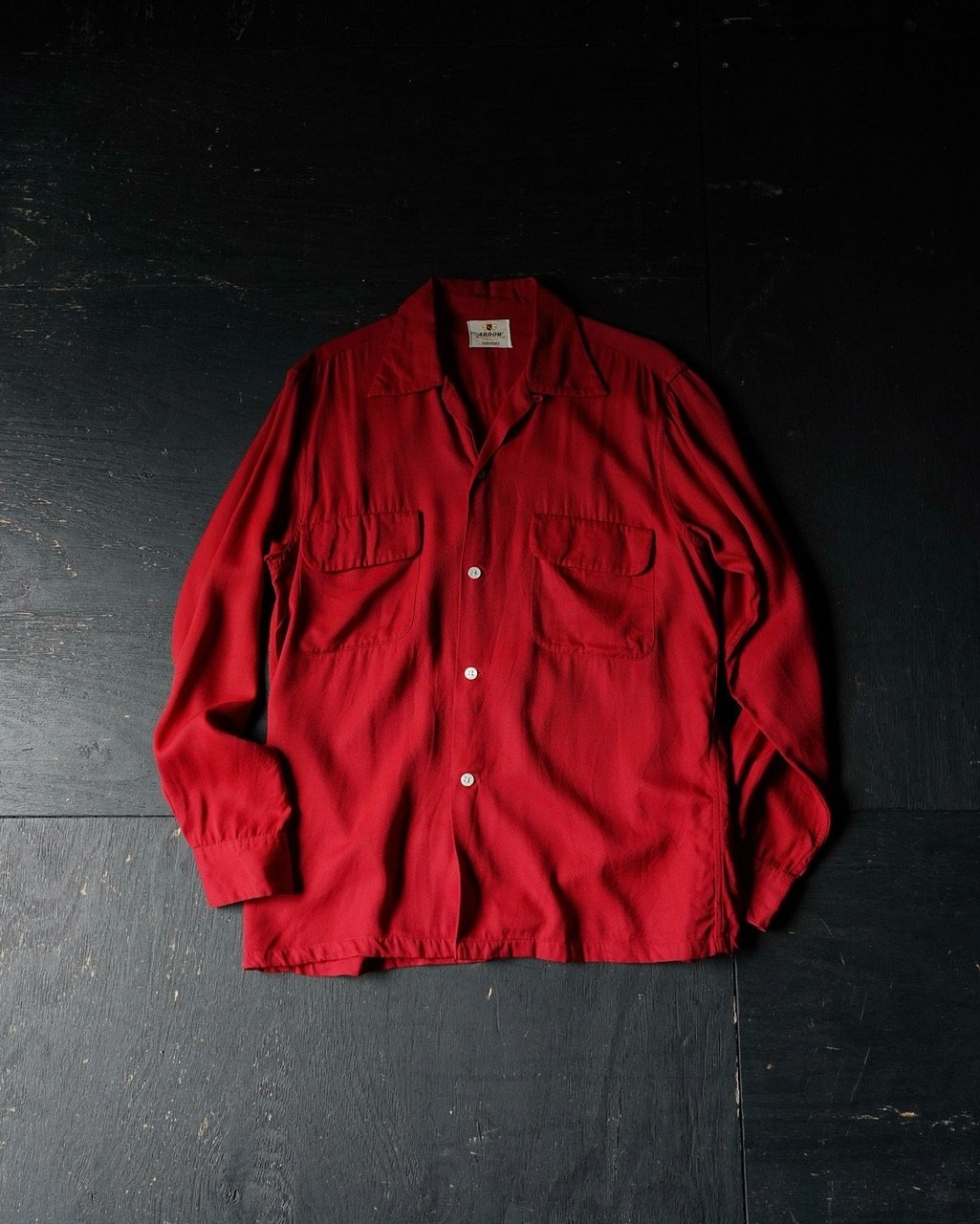 【Arrow】レーヨンギャバジンシャツ fit=scale-down,w=1200