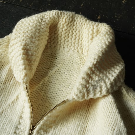Unknown Vintage Zipped Cowichan sweater(60s aboutL)
